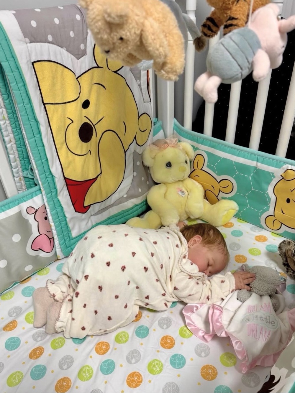 Winnie the Pooh Yellow Crib Bedding Set for Kids